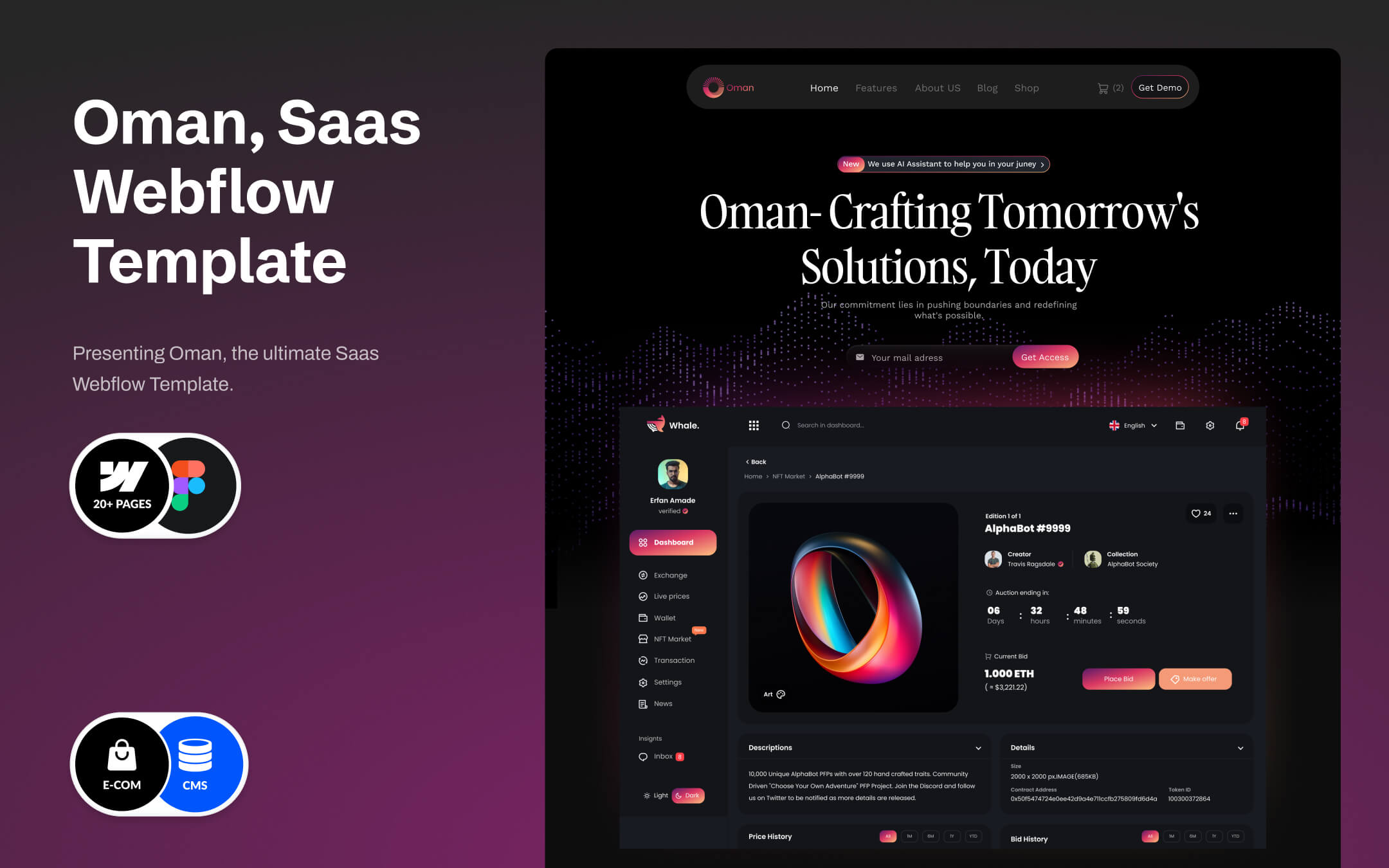 Oman - SaaS Website Template