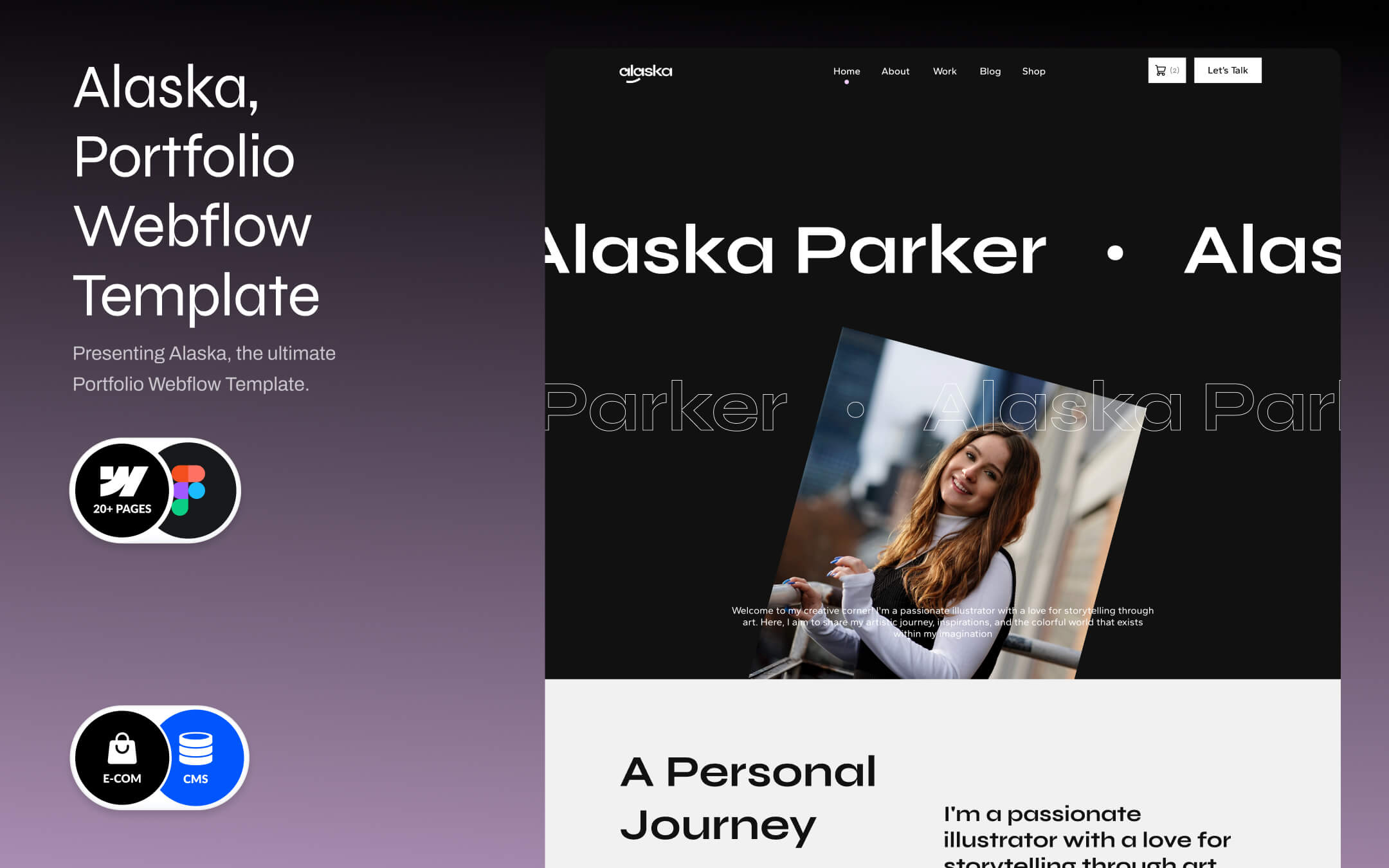 Alaska - Portfolio Website Template