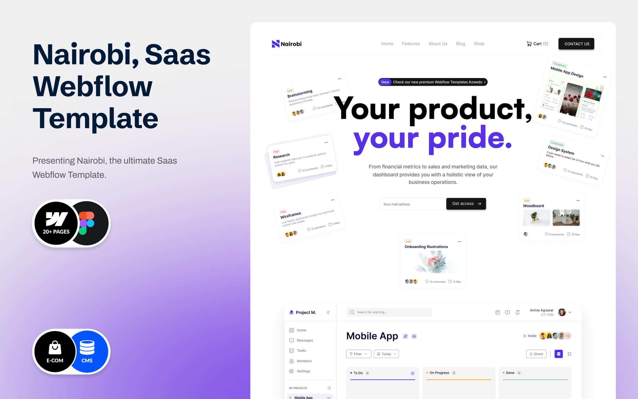 Nairobi - SaaS Website Template