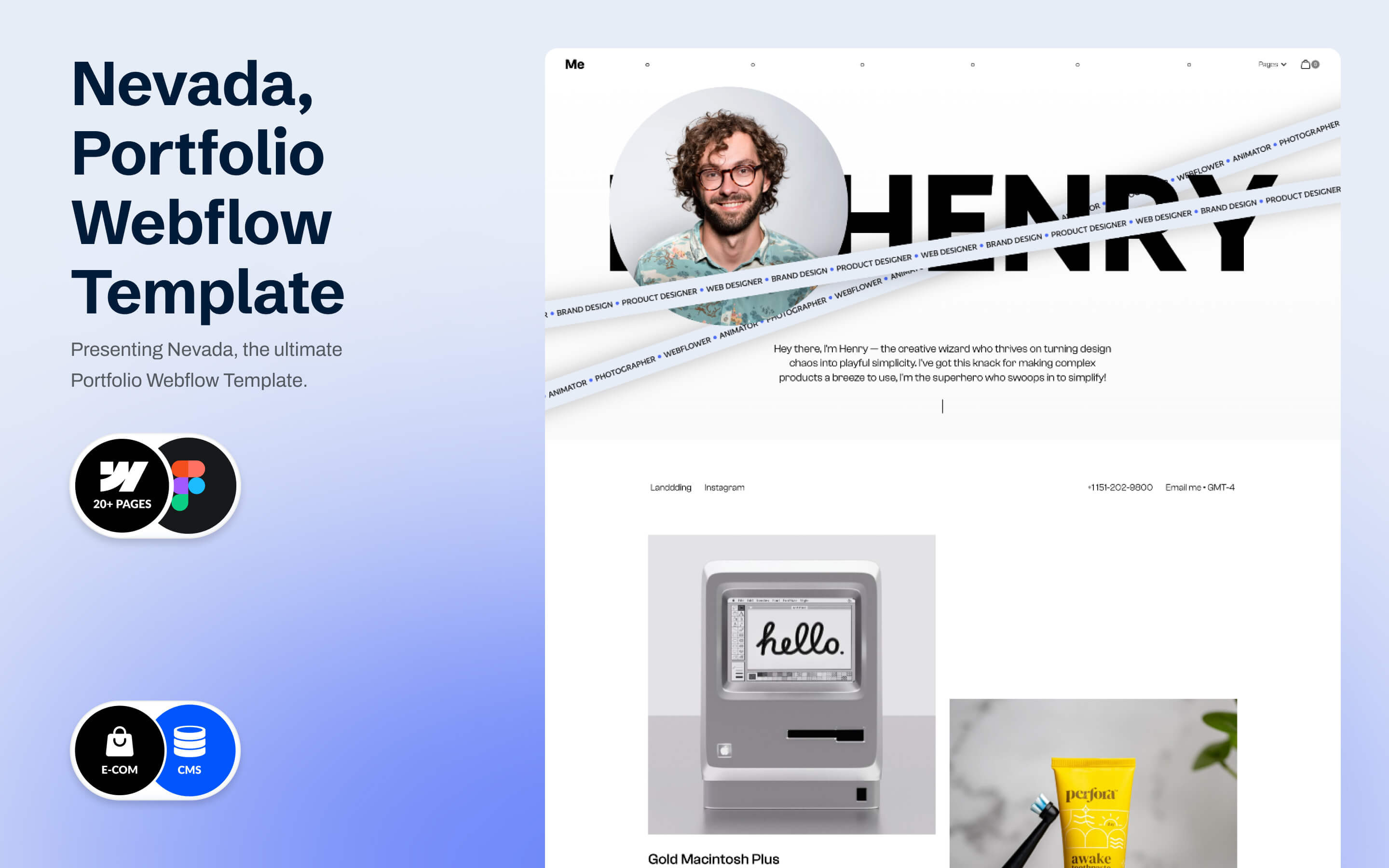 Nevada - Portfolio Website Template