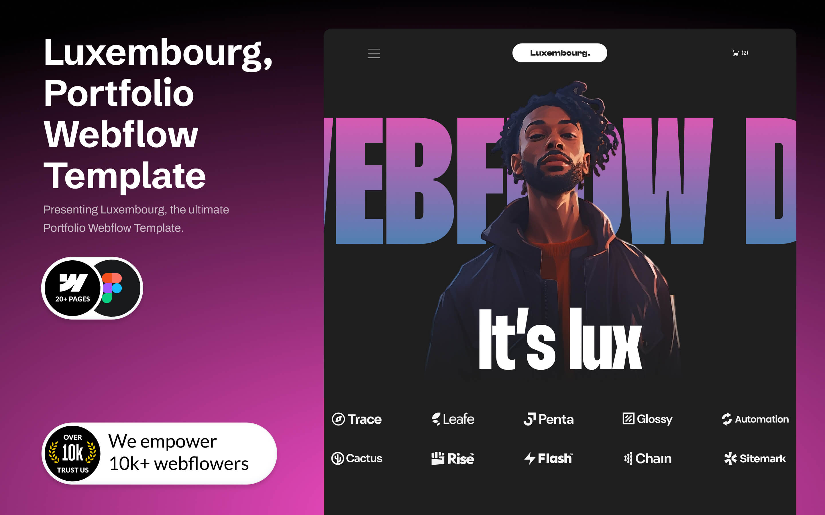 Luxembourg - Portfolio Website Template