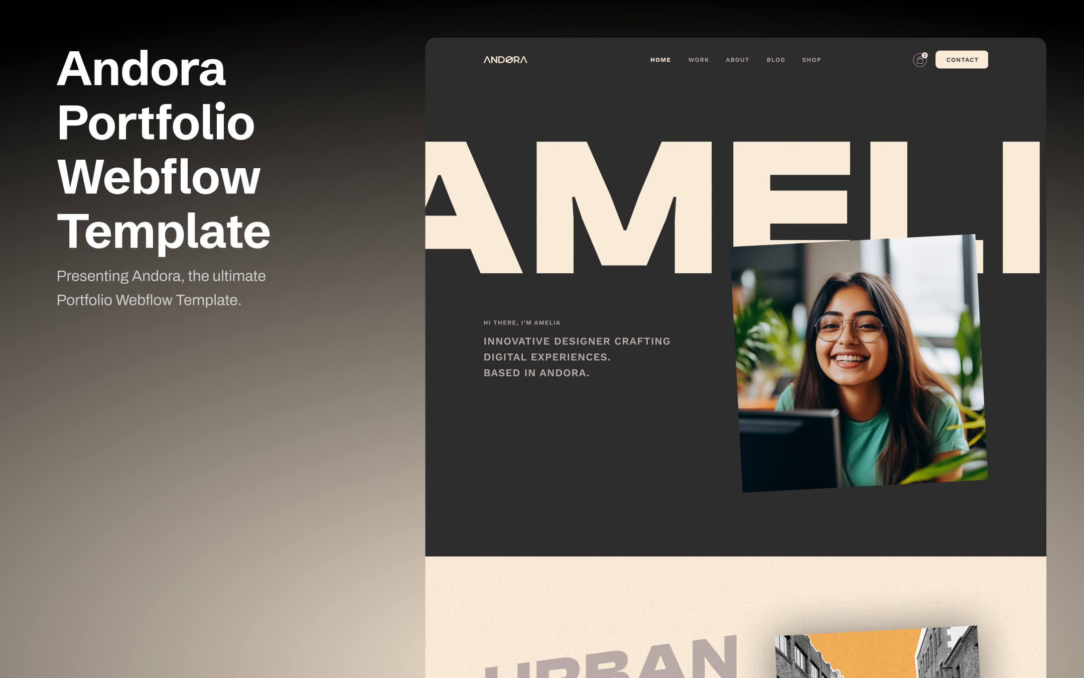 Andora - Portfolio Website Template