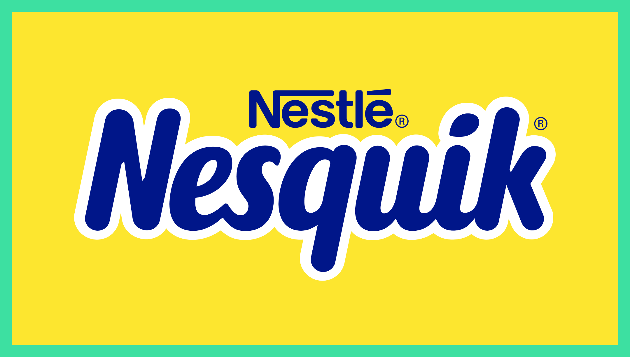 The Nesuqik logo font / a product of the Nestle brand