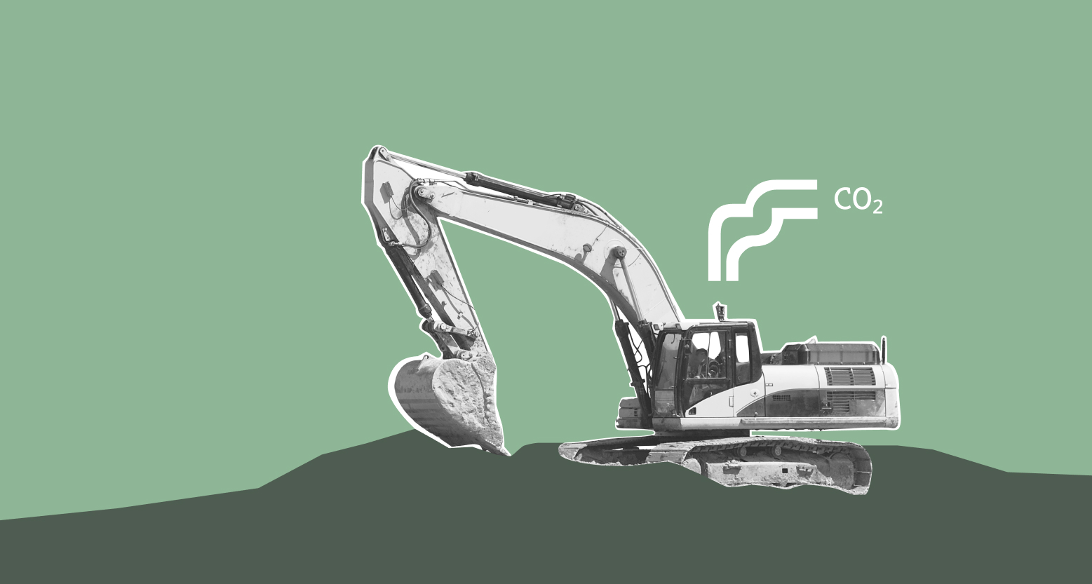 chantier avec engin de construction