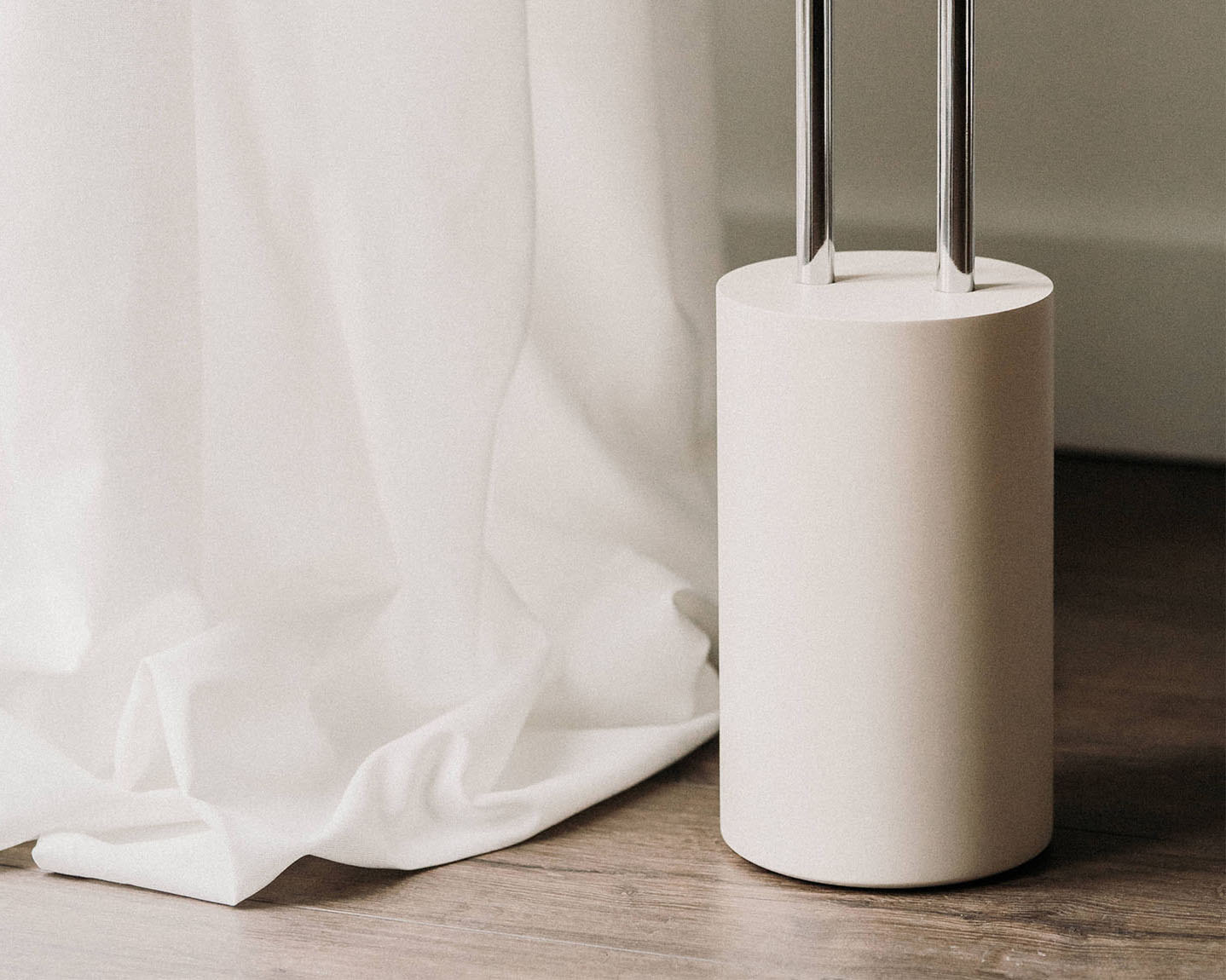 Detail shot of Arpeggio Floor Light showing the monolithic base design