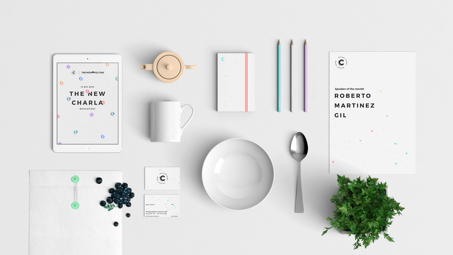 Creating a fun identity for a creative event based on the design elements of the hosting site.