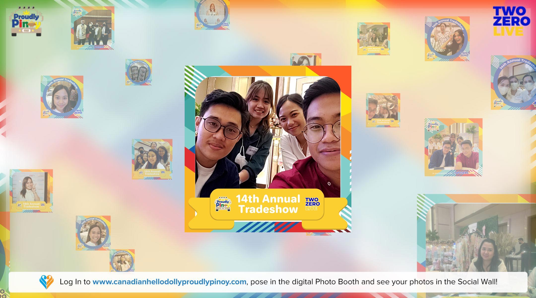 Home Credit Year End Party Hybrid Event Photo Booth Frames