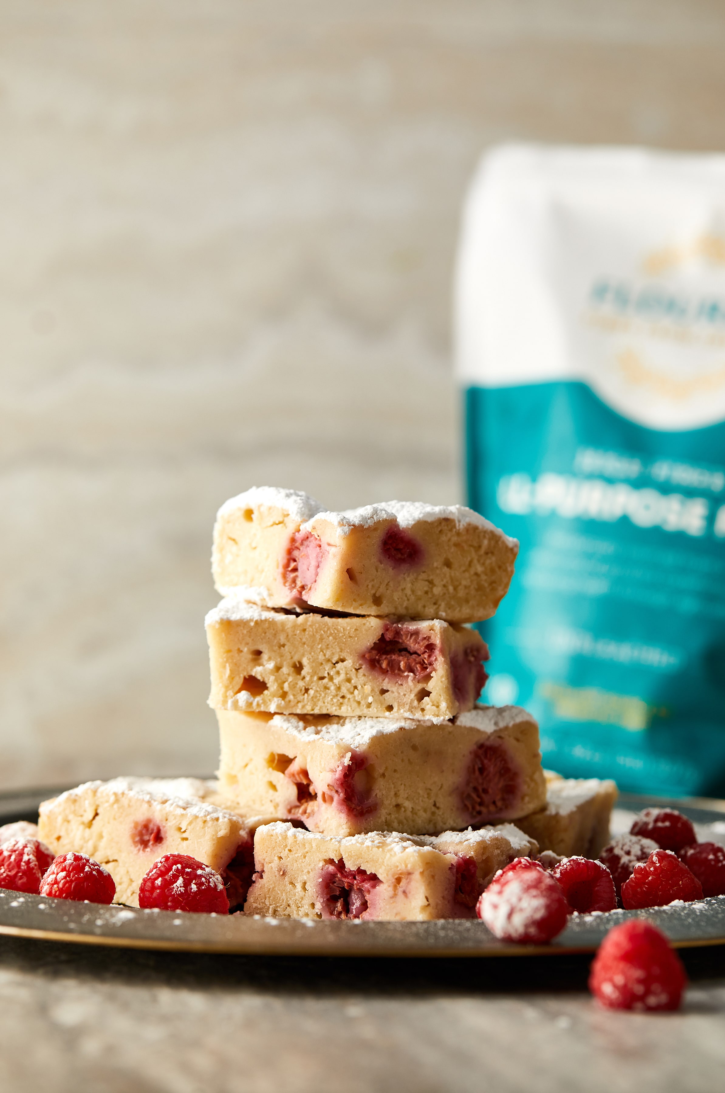 Raspberry Yogurt Bars Flourish Low Net Carb Flour