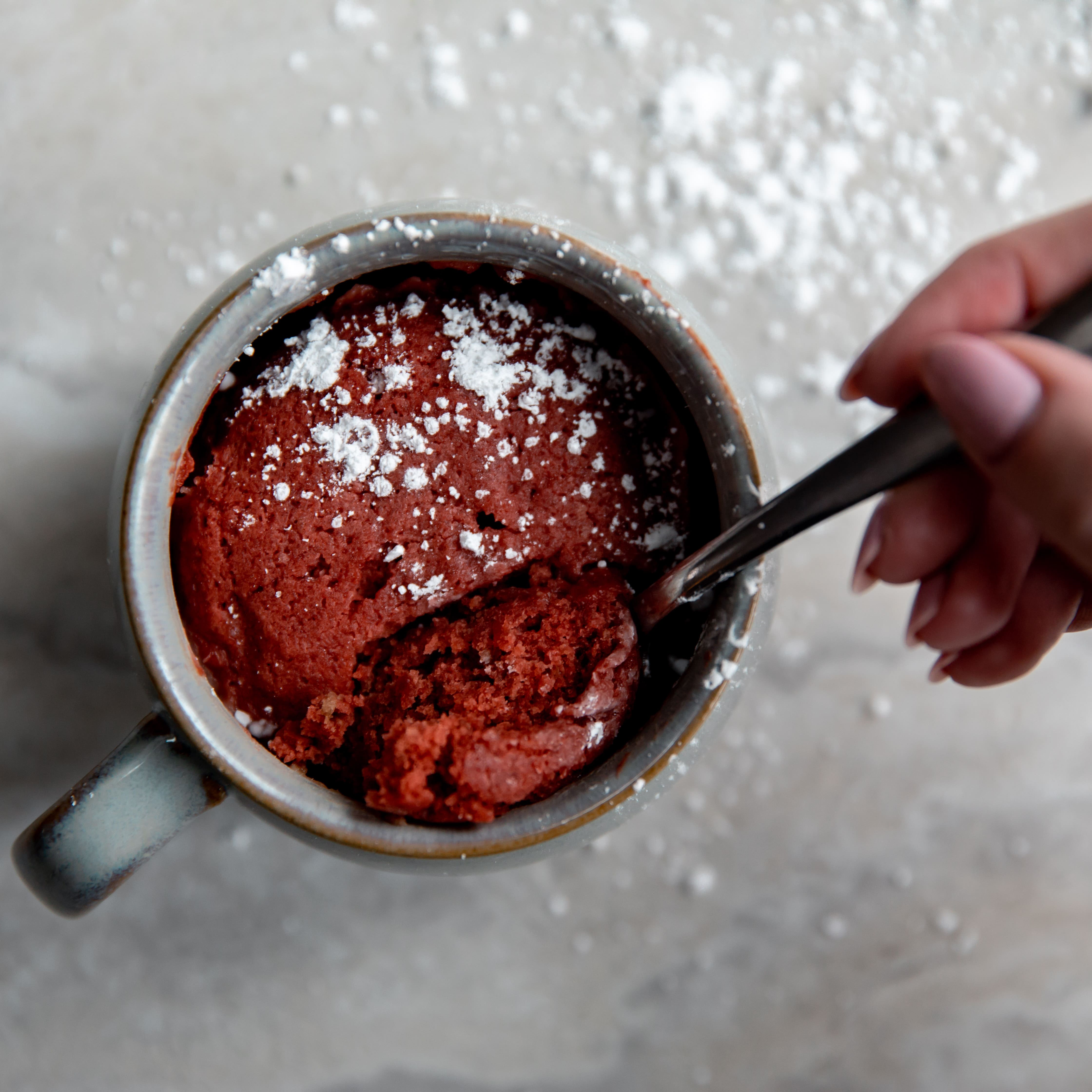 Red Velvet Mug Cake Flourish Flour