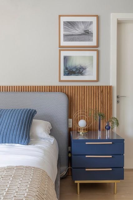 quarto casal decoração azul