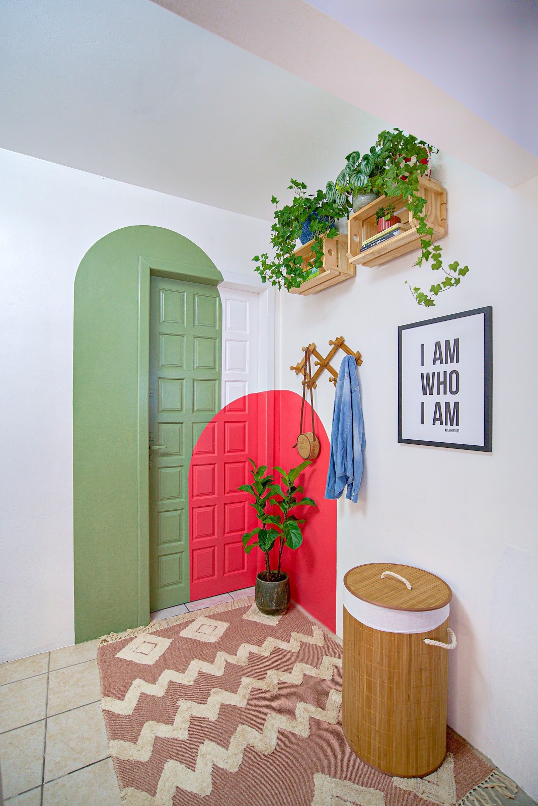 pintura geométrica porta