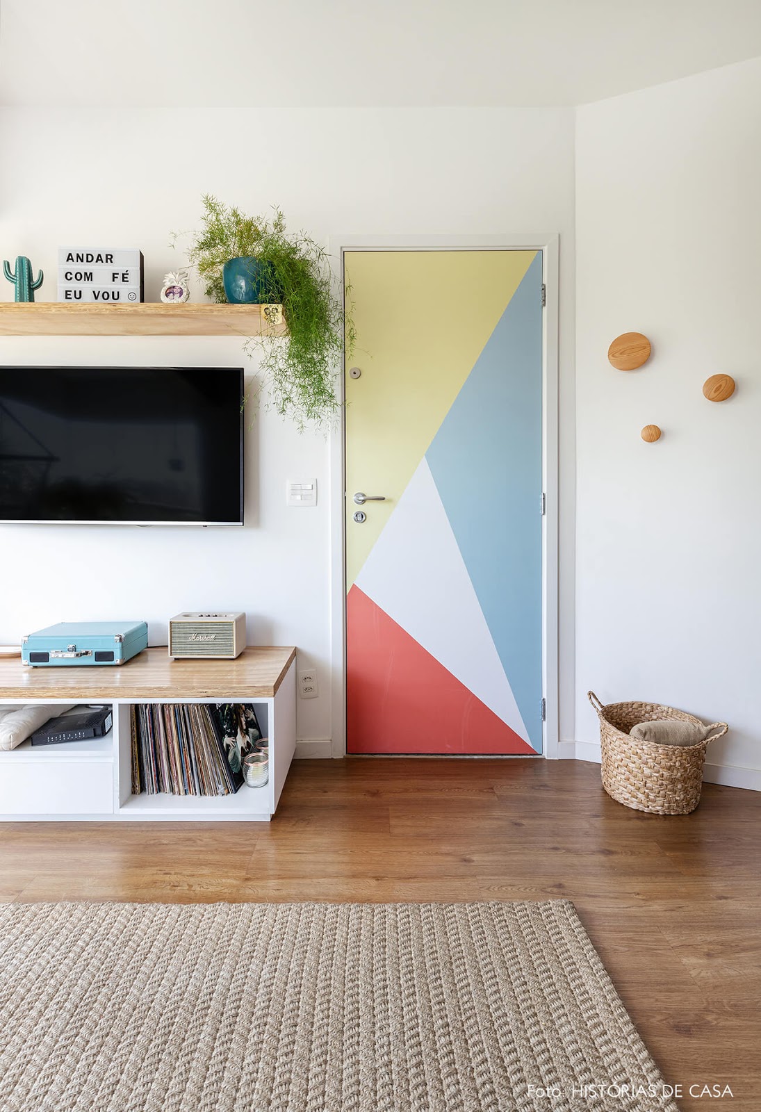 pintura geométrica porta