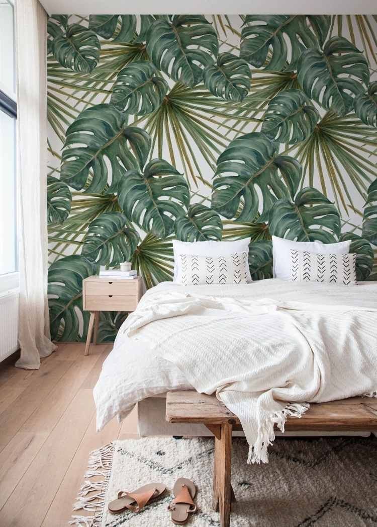 quarto decoração tropical