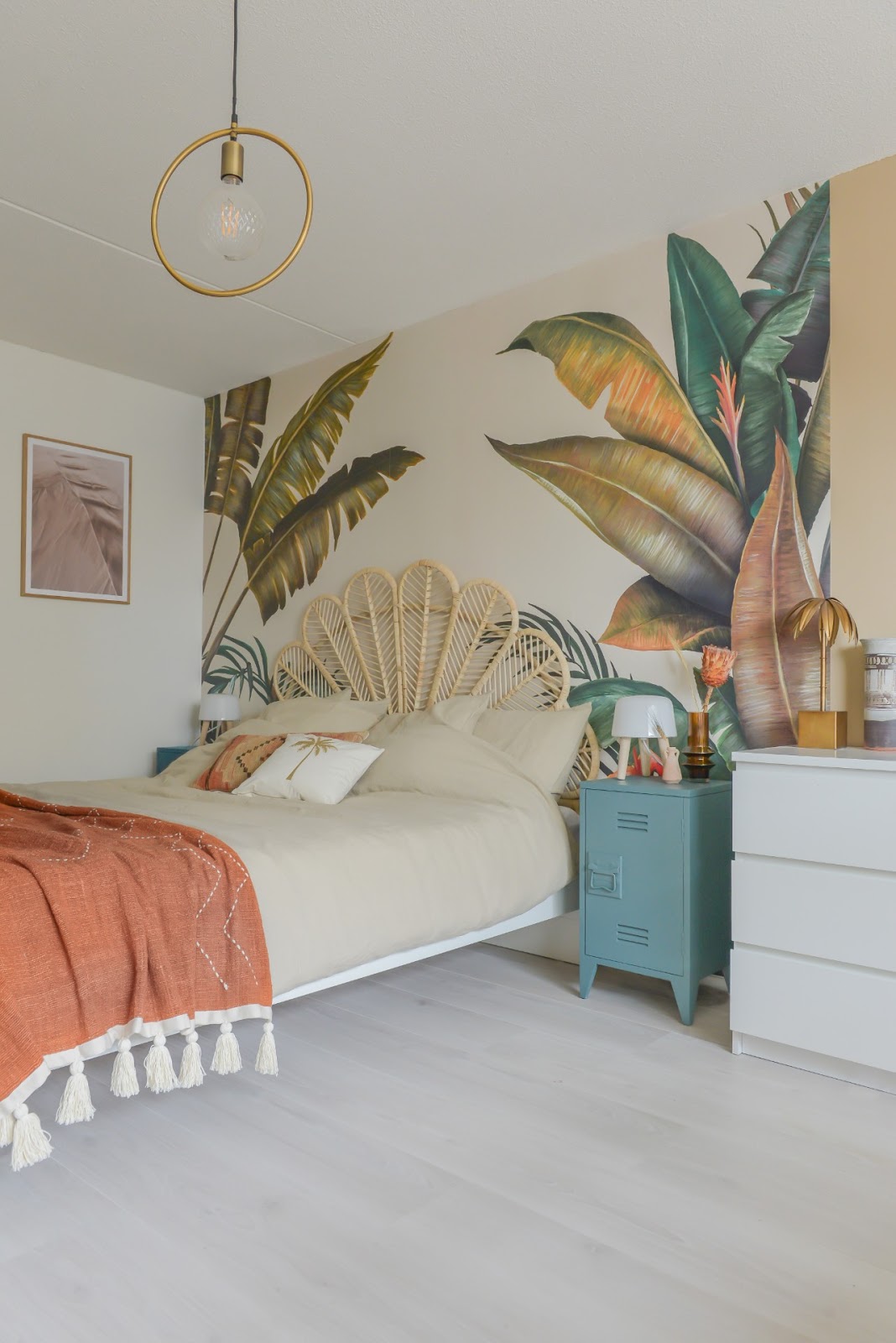 quarto decoração tropical