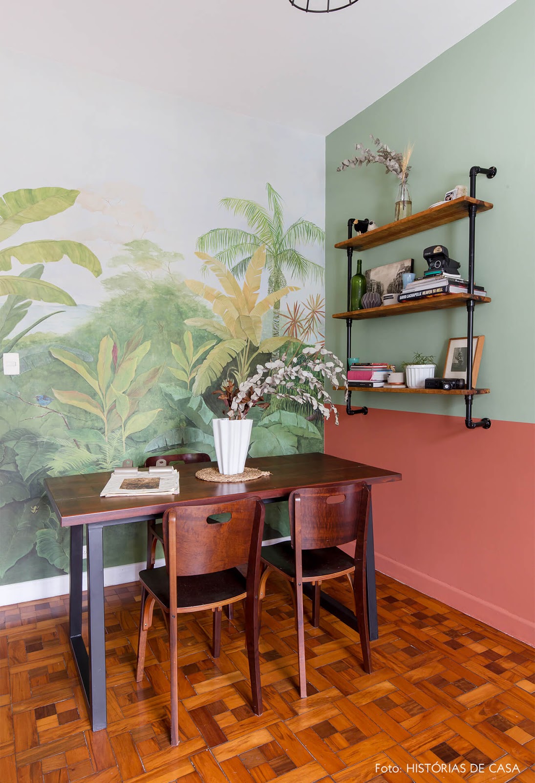 sala de jantar decoração tropical