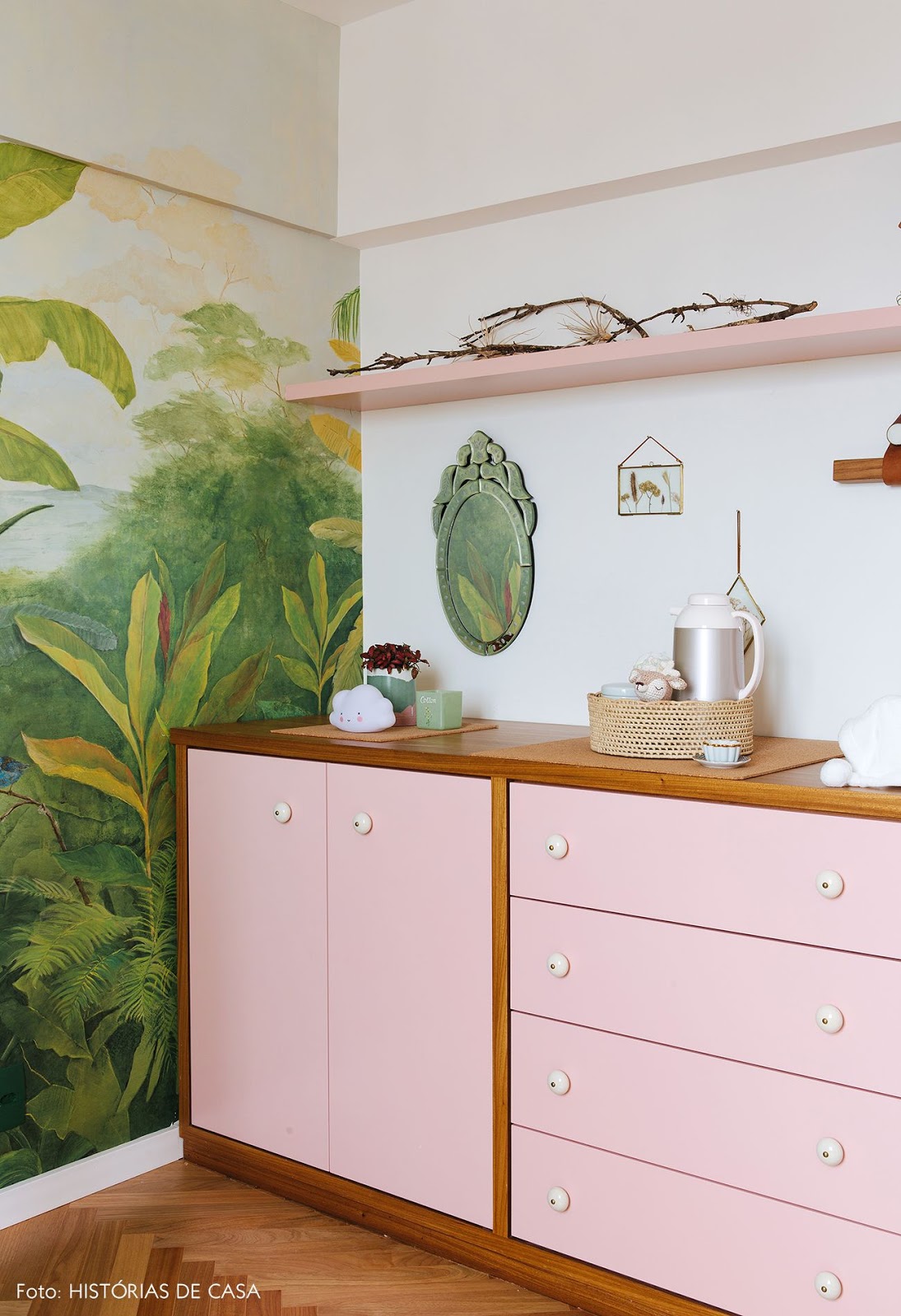 quarto decoração tropical