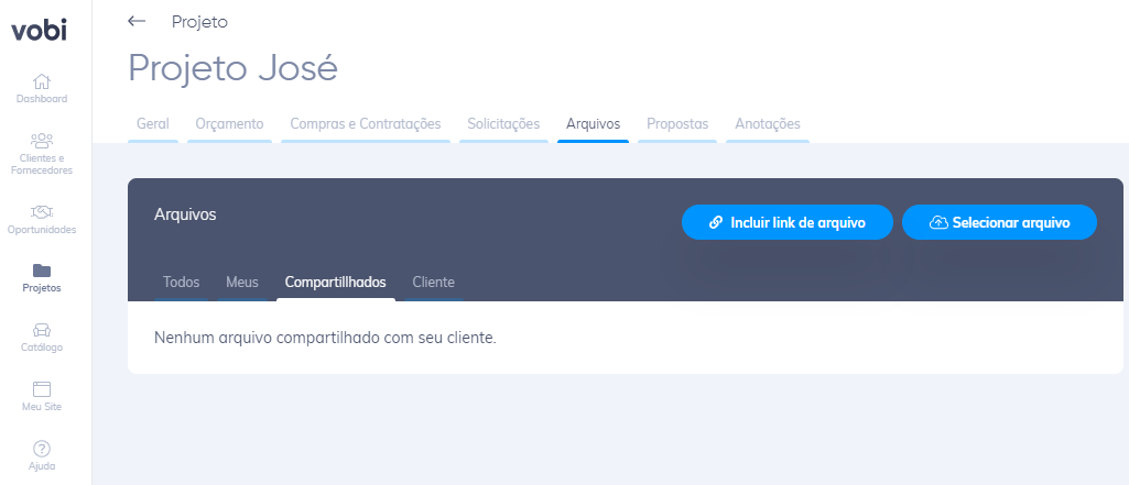 gestão de arquivos Vobi