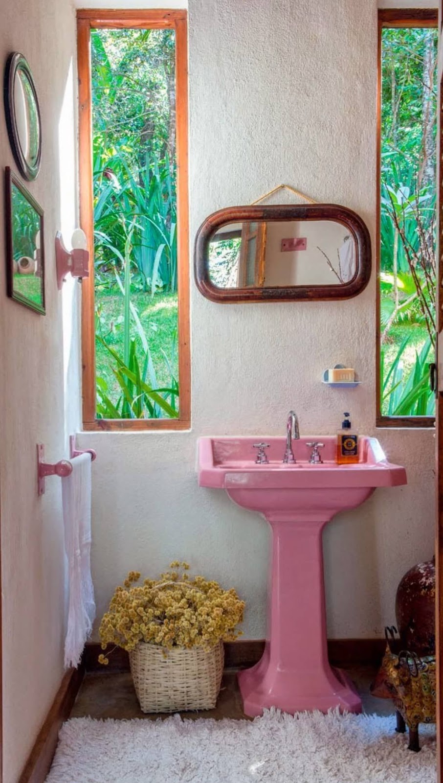 banheiro decoração vintage
