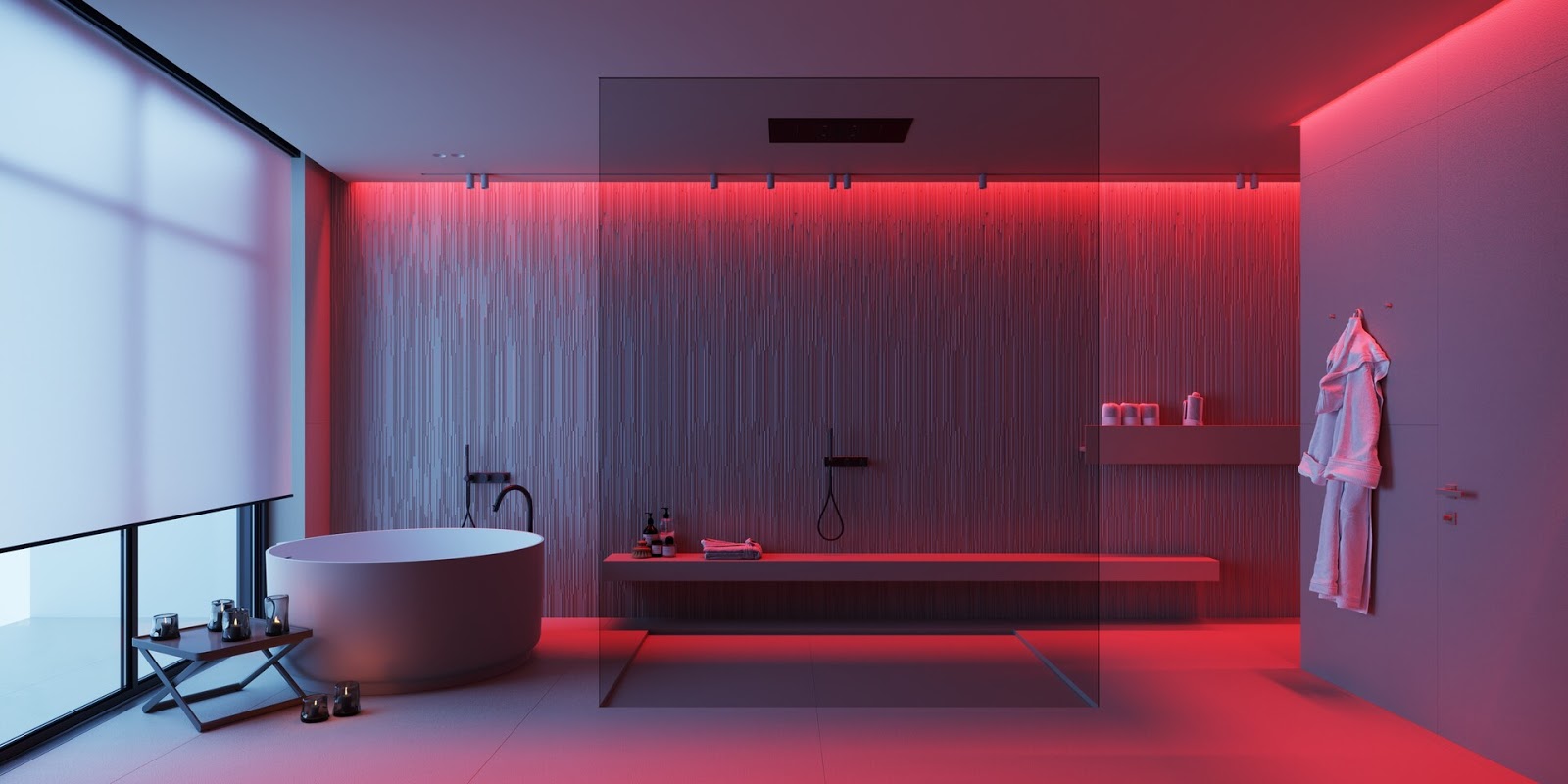 banheiro neon