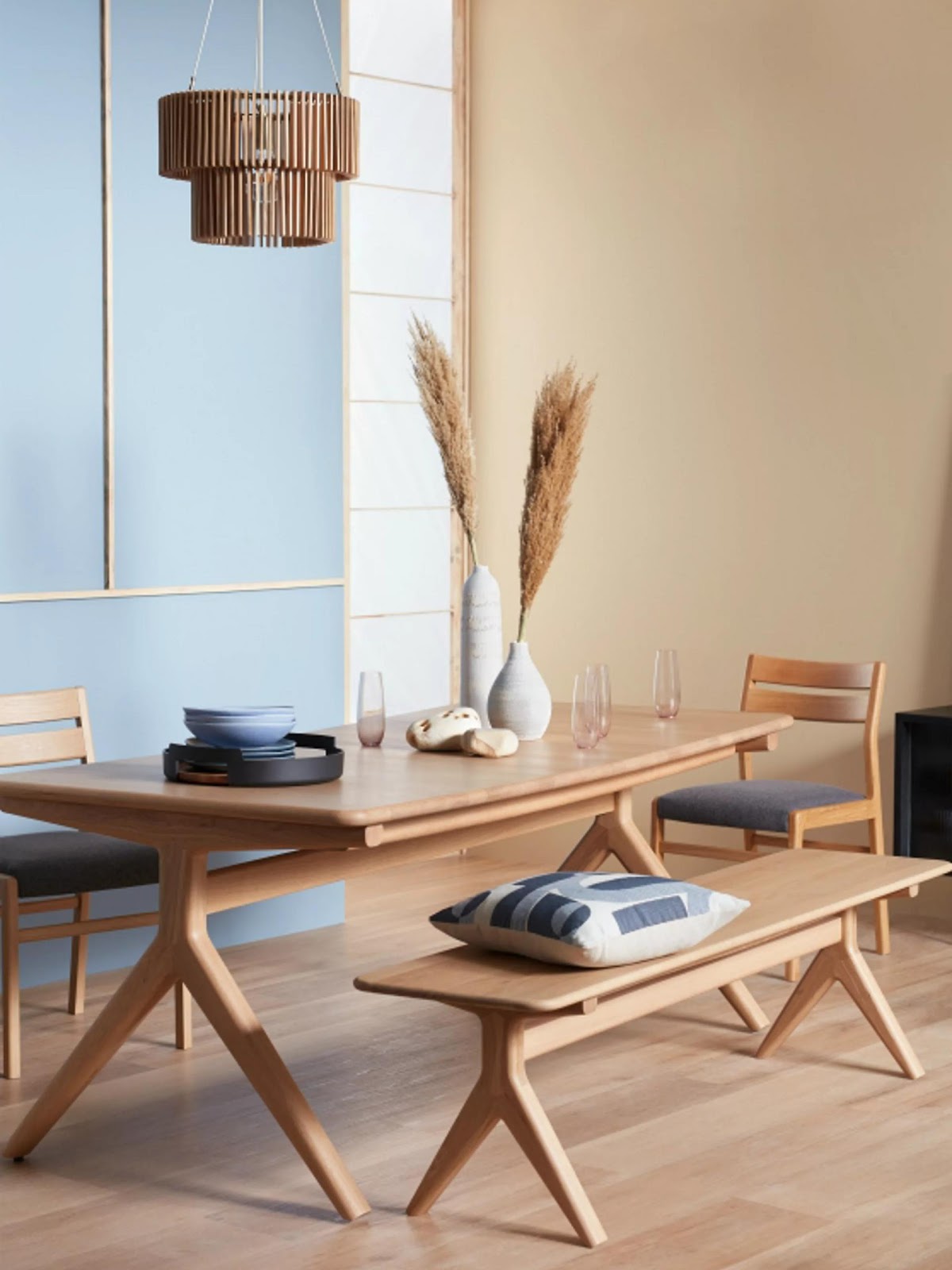 sala de jantar estilo japandi