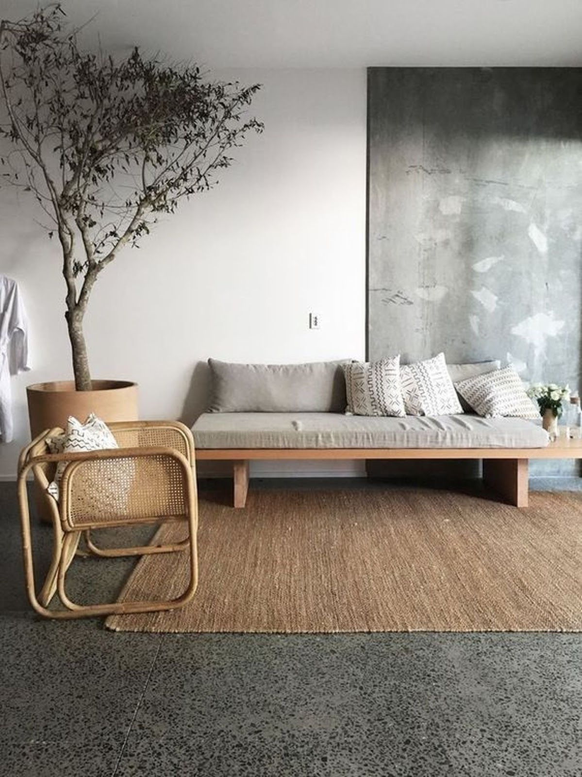 sala estilo japandi
