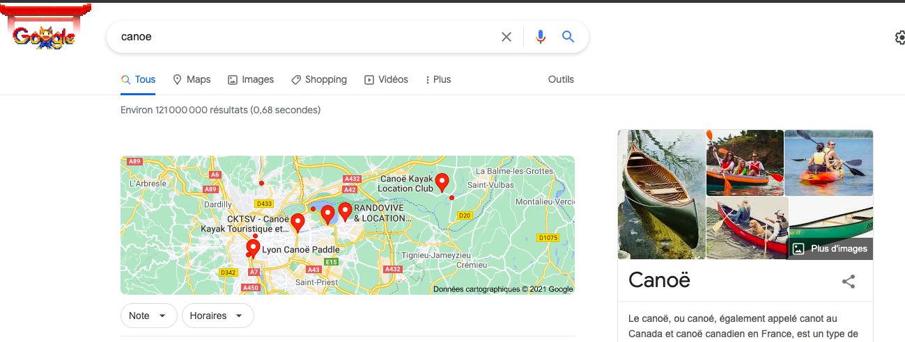 Faute d'orthographe dans la barre de recherche Google