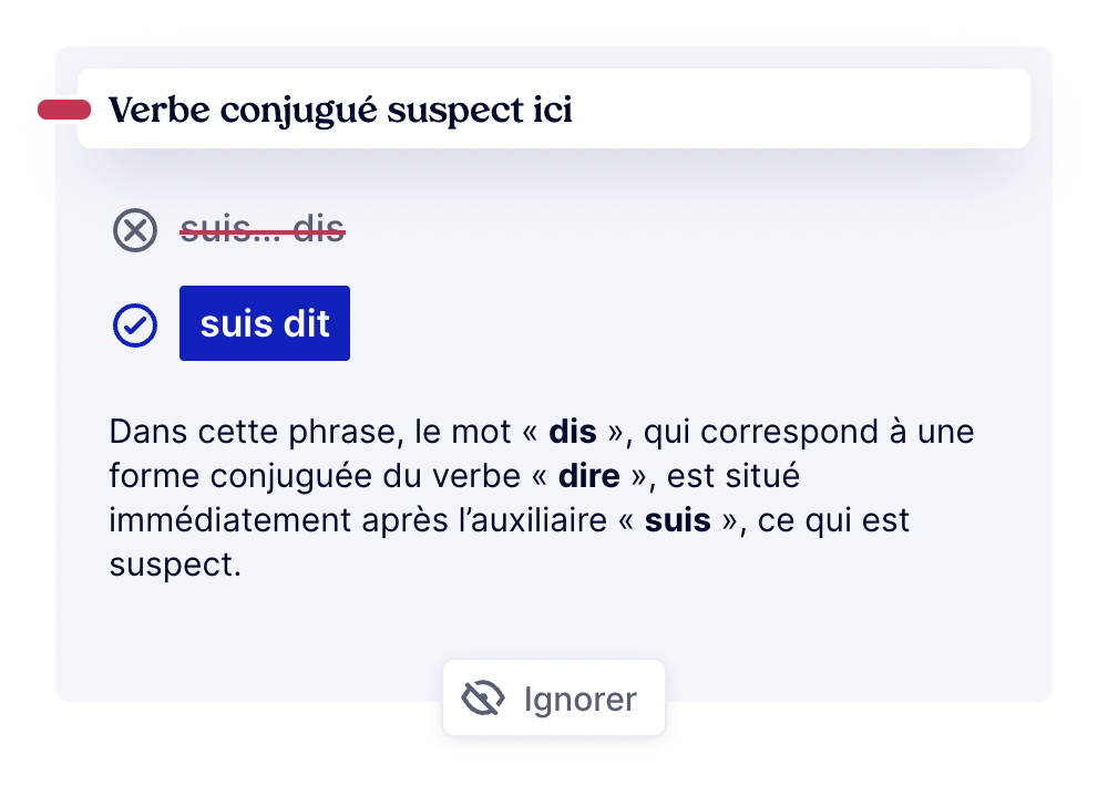 « je me suis dit » ou « je me suis dis »