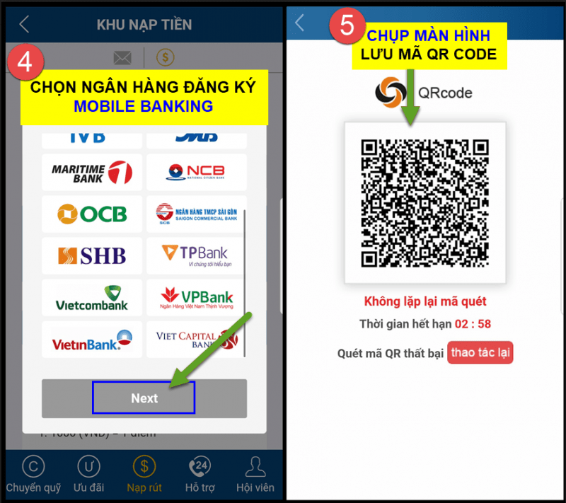 Cách nạp tiền Kubet - Rút tiền trên trang Kubet đầy đủ nhất