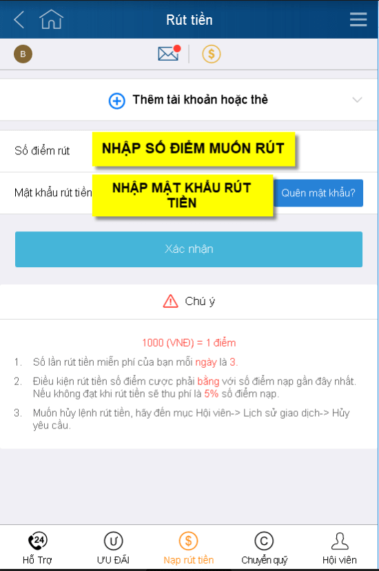 Rút tiền trên trang Kubet đầy đủ nhất