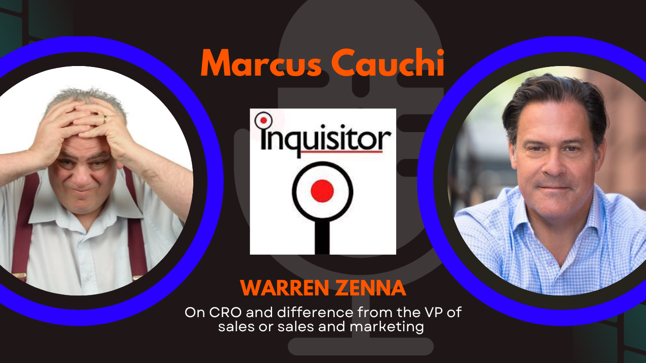 Warren Zenna on What Makes a CRO Different From VP Sales