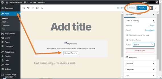 MF WordPress Contact Form Step 12.4