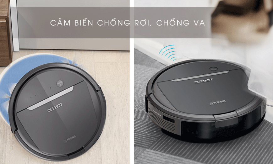 Công nghệ cảm biến linh hoạt của robot hút bụi lau nhà ecovacs dd35