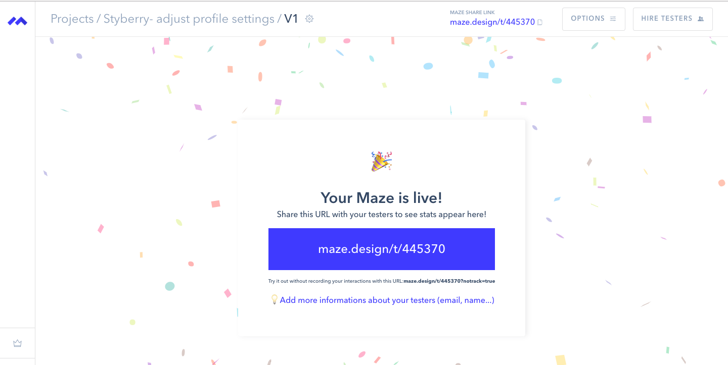 remote user testing Maze