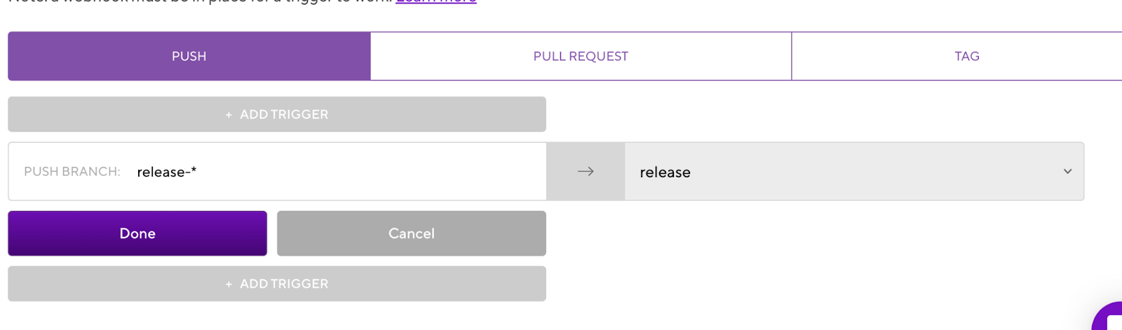 Configure workflow triggers in Bitrise