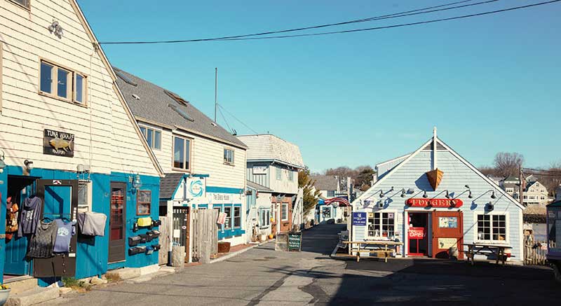 Street off Bearskin in Rockport, Massachusetts