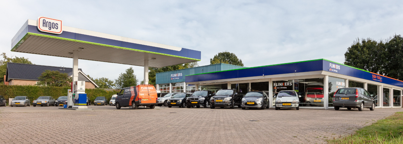 Het bedrijfspand en de werkplaats van Flinkers Auto's en EGR Reiniging