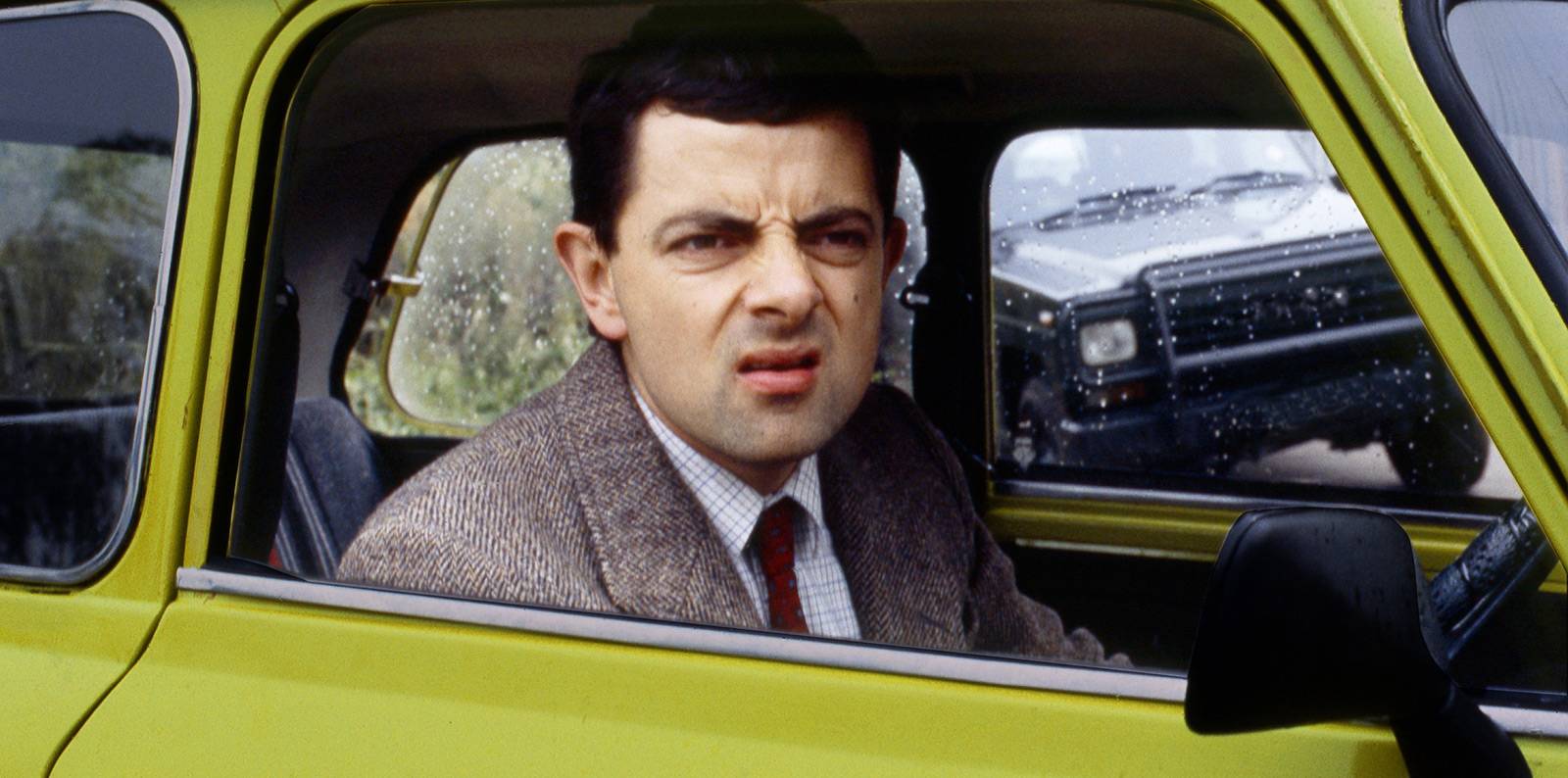 Picture of Mr. Bean in his car
