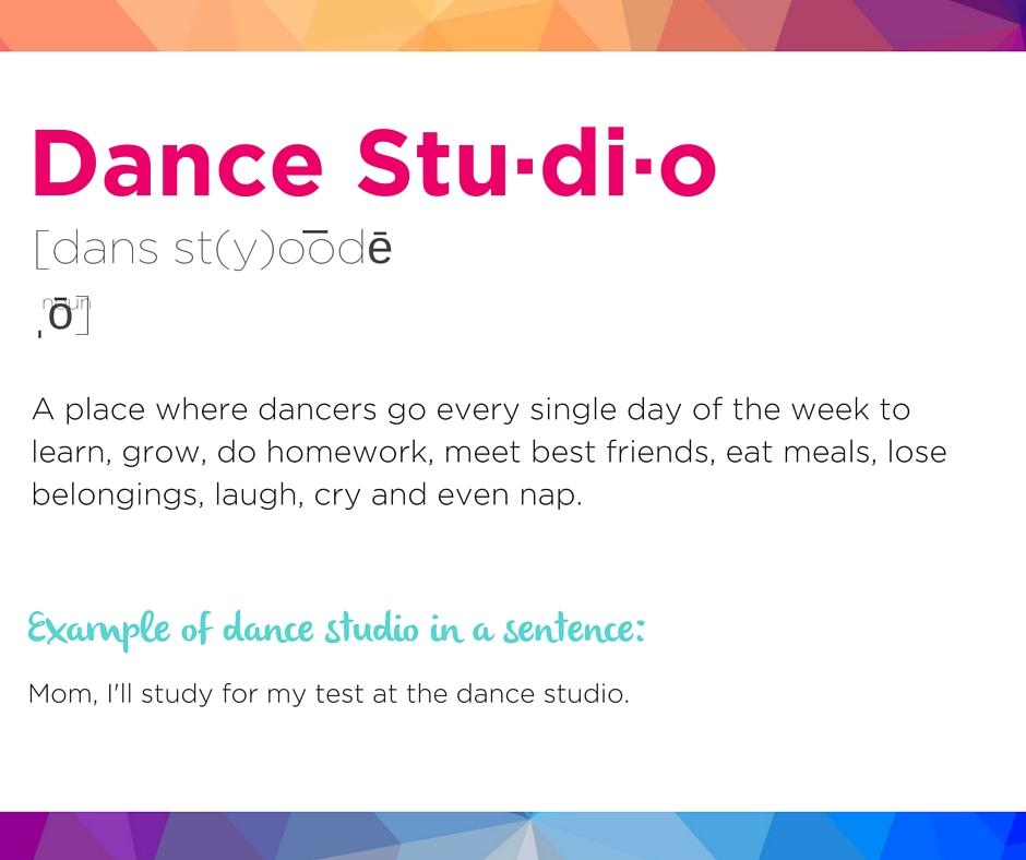 If Dictionaries Were Accurate Dancer Edition