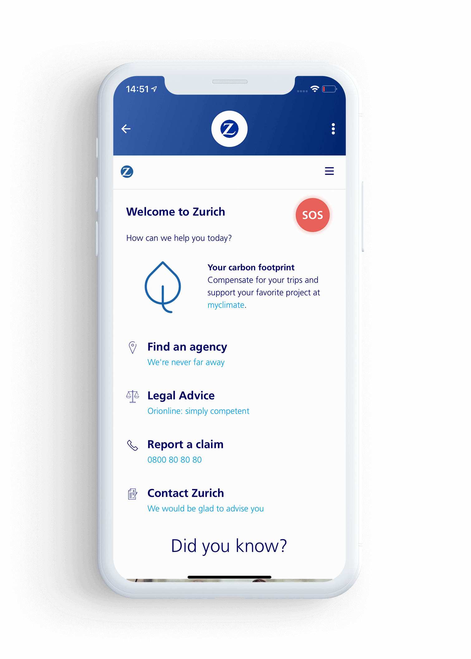 Autosense Zurich Assurance