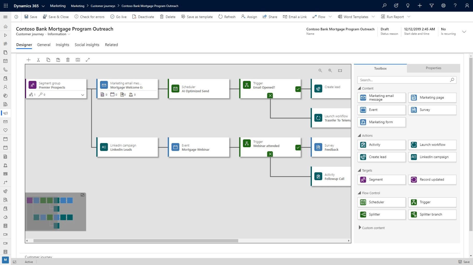 dynamics 365 marketing customer journeys