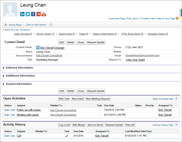 Get Started with Accounts and Contacts Unit | Salesforce Trailhead