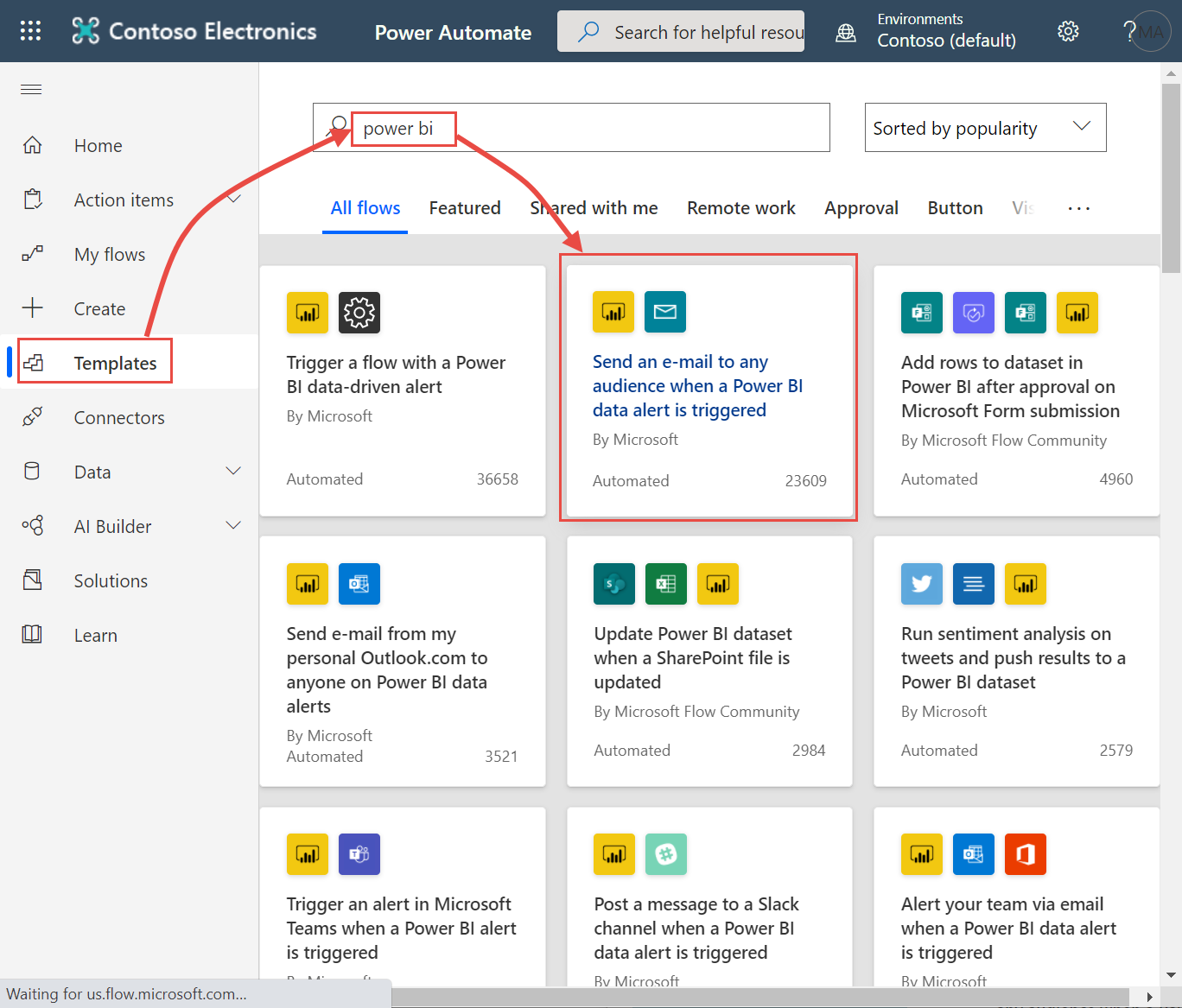 Integrate Power BI data alerts with Power Automate - Power BI | Microsoft Docs