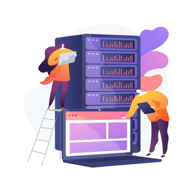 Data center abstract concept illustration Free Vector