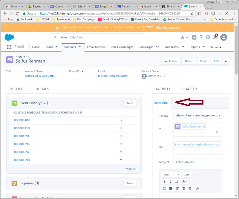 How can I use Salesforce Lightning Experience with TargetX