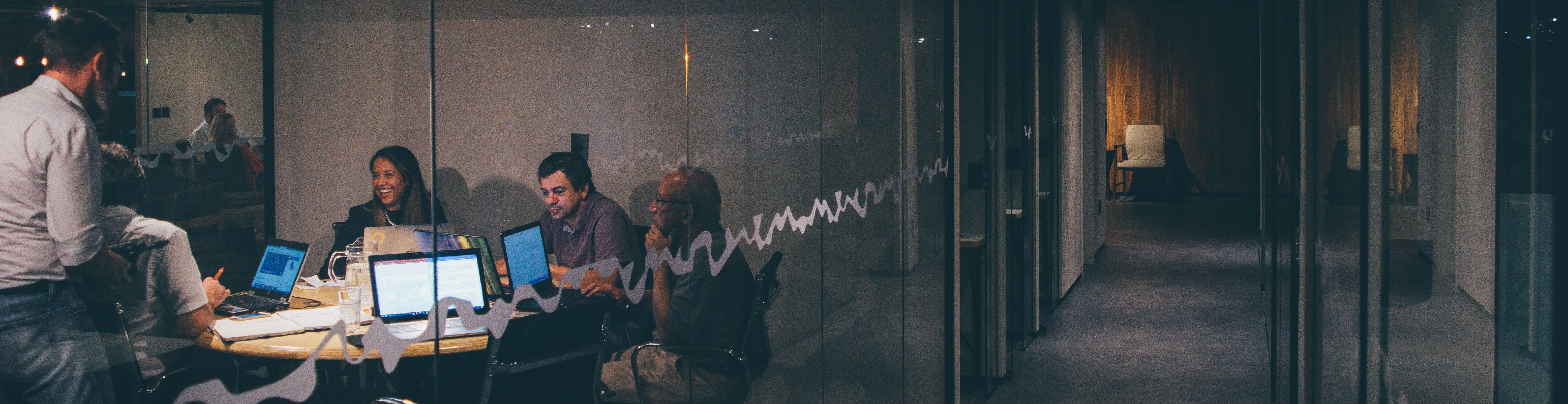 people in a conference room