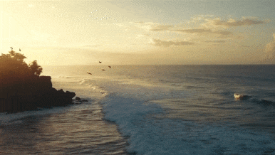 Bacardi commercial still of a beautiful sunset in the coast of a cuban beach