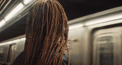 Every Kind Of Way short film still of a black woman waiting for the subway