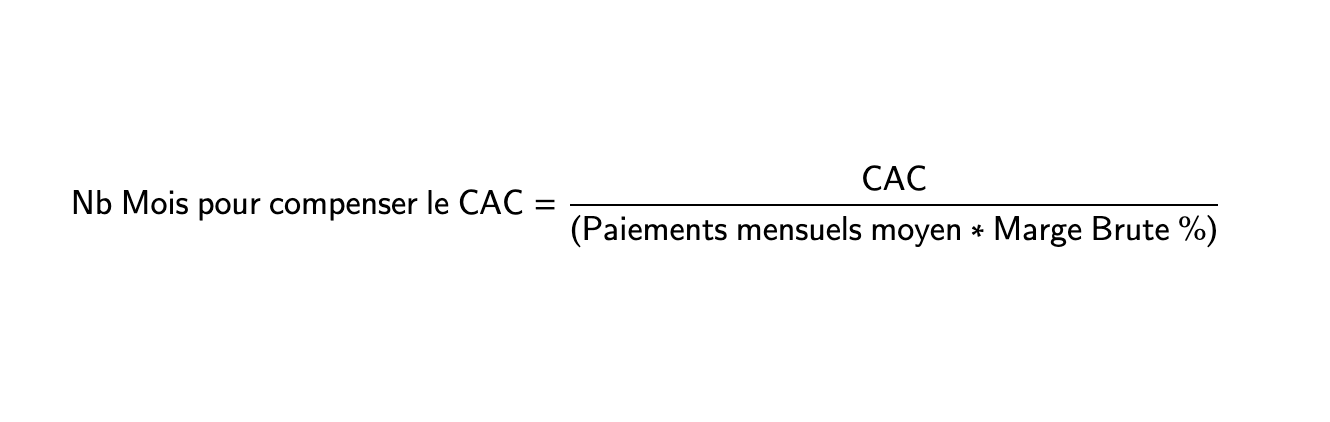 Calcul du nombre de mois de compensation
