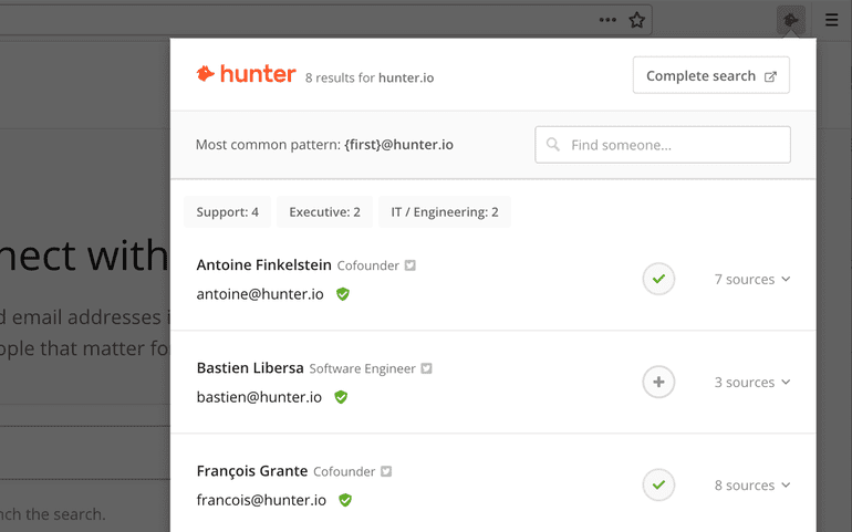 Hunter.io