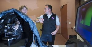 At the heart of the Haptic Cow & Horse is the Geomagic PHANTOM haptic device
